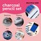 Incraftables Drawing Pencils for Sketching & Shading. Art Sketch Pencils Set for Adults & kids. Drawing Supplies Sketch Kit with 21 Graphite & Charcoal Pencils, Erasers, Sandpaper, Knife & Sharpener